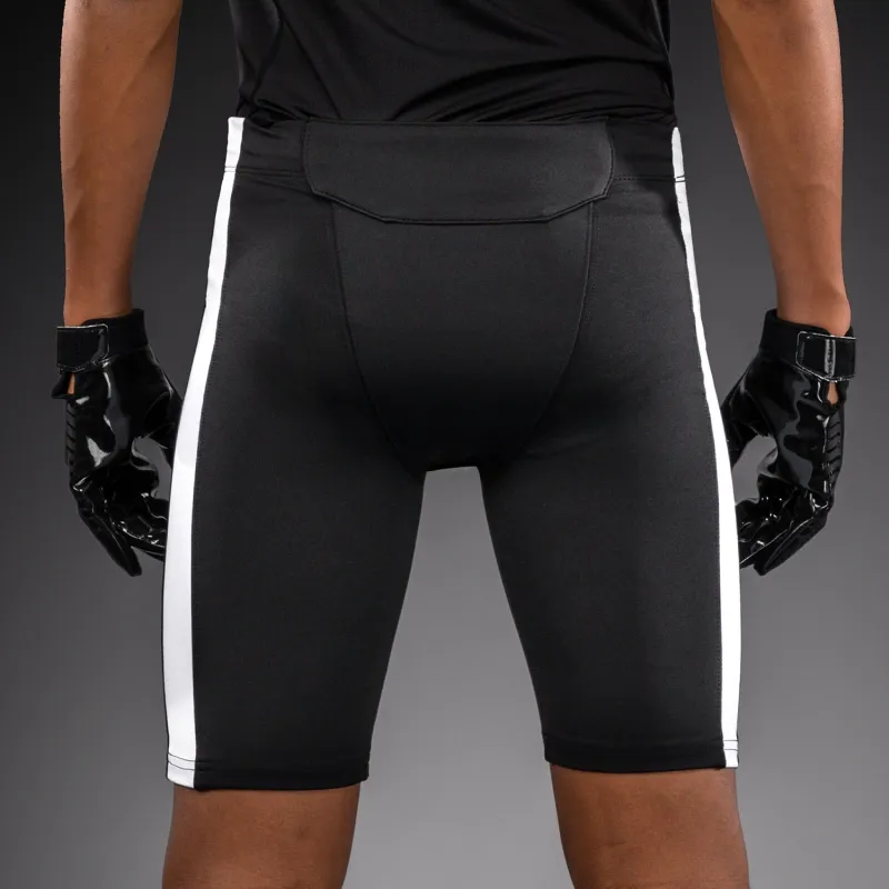 Venum Elite Kids Personalized Football Compression Shorts - Black - Image 5
