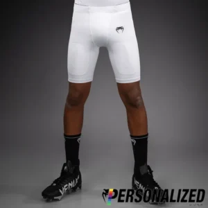 Venum Elite Kids Personalized Football Compression Shorts - White