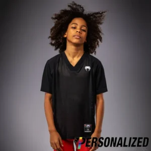 Venum Elite Kids Personalized Football Short Sleeve Jersey - Black