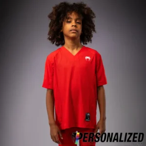 Venum Elite Kids Personalized Football Short Sleeve Jersey - Red
