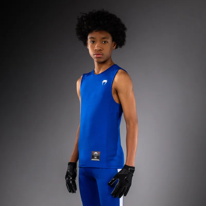 Venum Elite Kids Personalized Football Sleeveless Compression Jersey - Royal Blue - Image 2