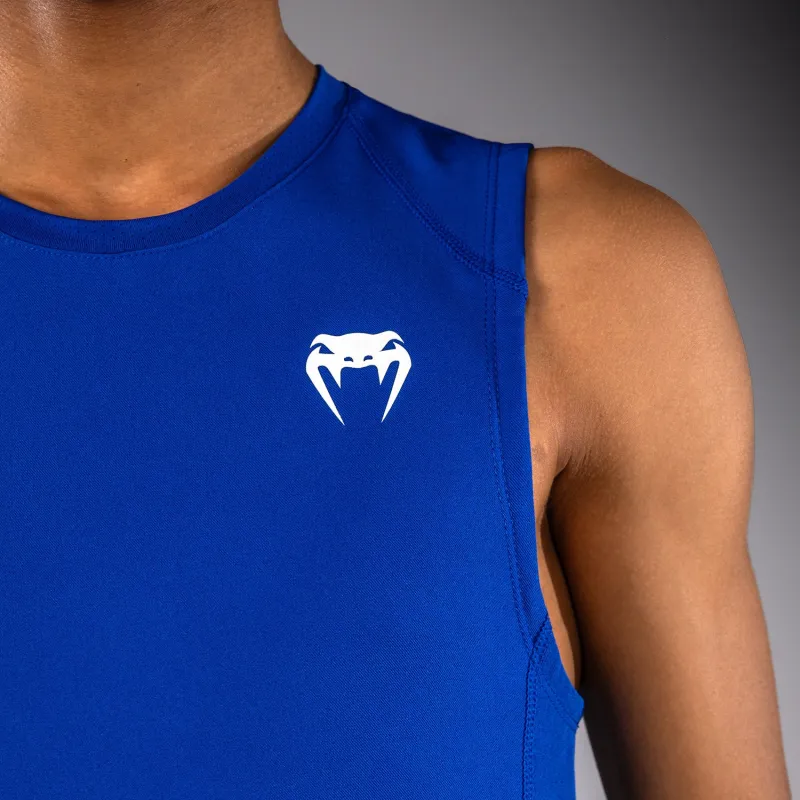 Venum Elite Kids Personalized Football Sleeveless Compression Jersey - Royal Blue - Image 4