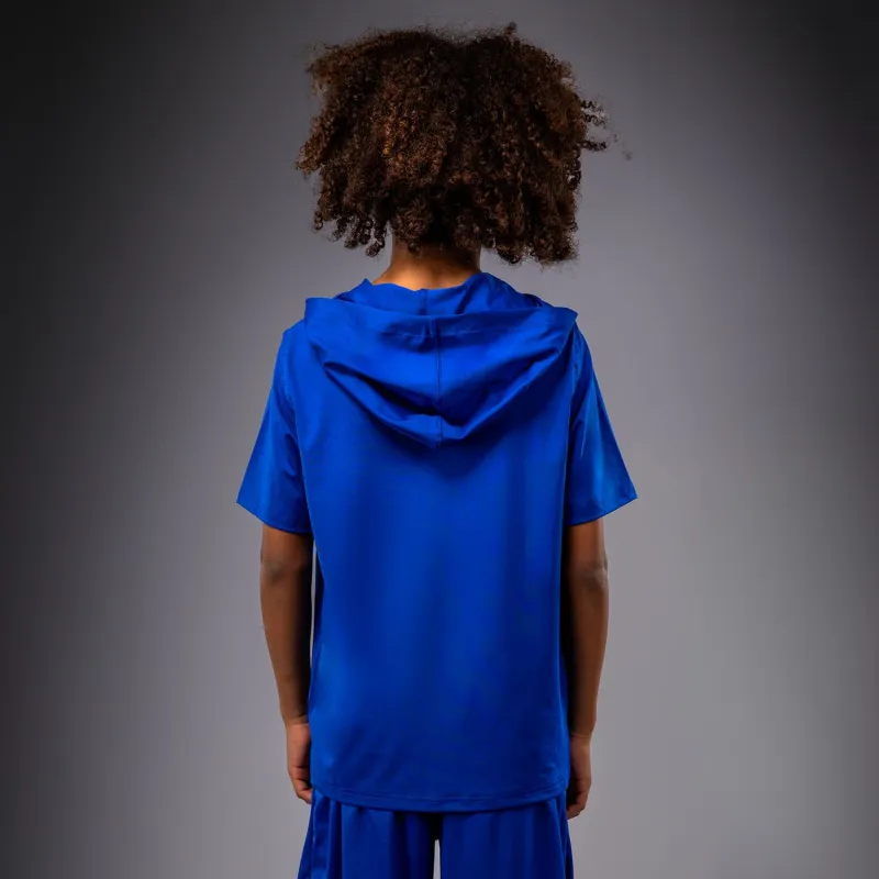 Venum Elite Kids Personalized Short Sleeve Dry-Tech Hoodie - Royal Blue - Image 4