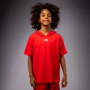 Venum Elite Kids Short Sleeve Dry-Tech Hoodie - Red