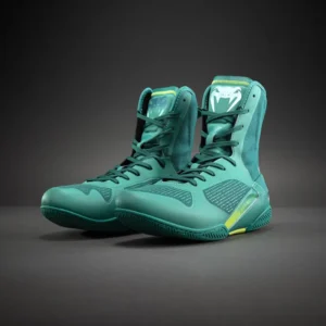 Venum Elite Neo Boxing Shoes - Green/ Neon Yellow