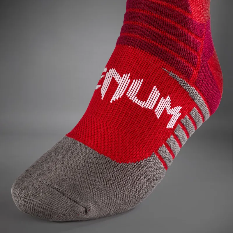 Venum Elite Performance Crew Socks - Red/White - Image 4