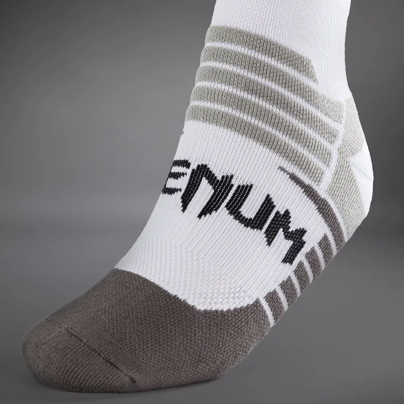 Venum Elite Performance Crew Socks - White/Black - Image 4