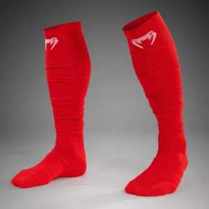 Venum Elite Performance Long Socks - Red/White