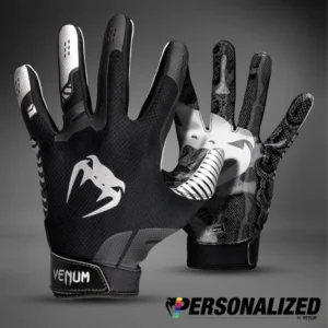 Venum Elite Personalized Football Gloves - Black/Silver