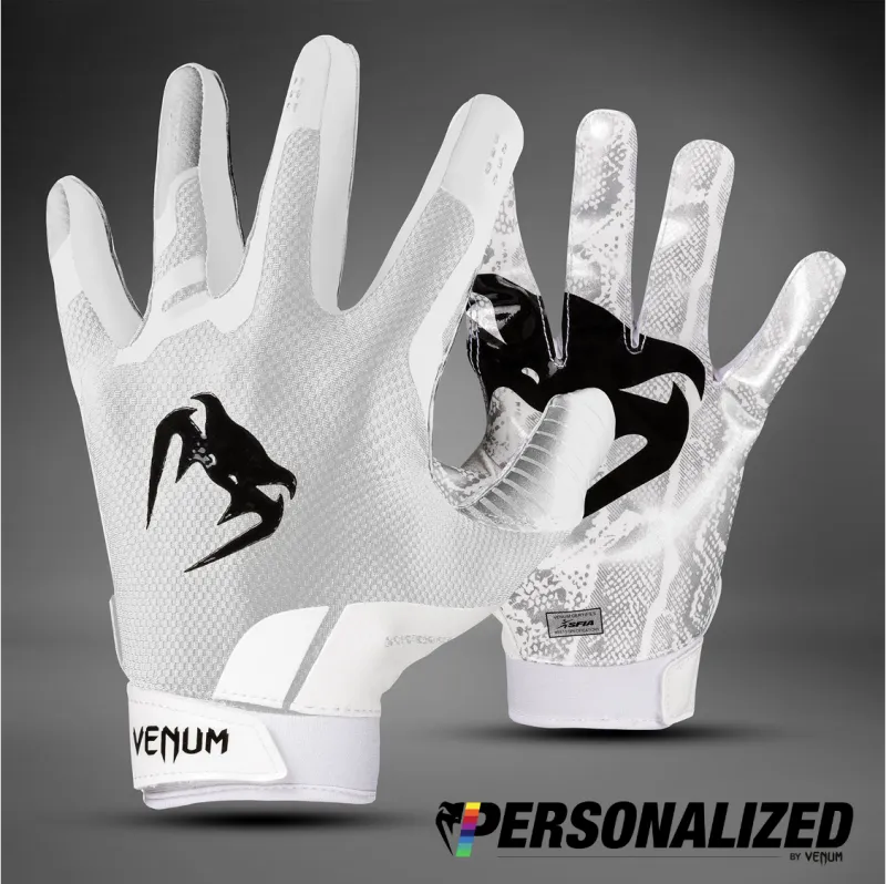 Venum Elite Personalized Football Gloves - White/Black