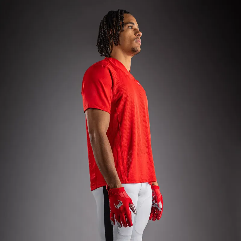 Venum Elite Personalized Football Short Sleeve Jersey - Red - Image 3