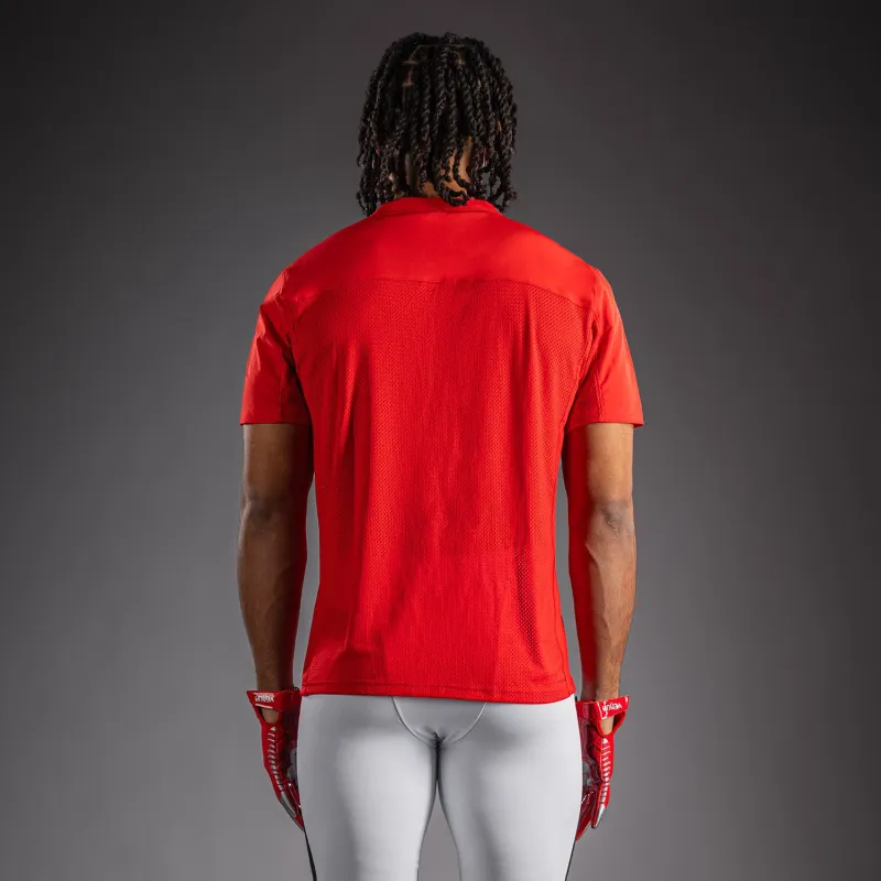 Venum Elite Personalized Football Short Sleeve Jersey - Red - Image 4