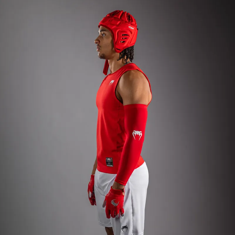 Venum Elite Personalized Football Sleeveless Compression Jersey - Red - Image 2