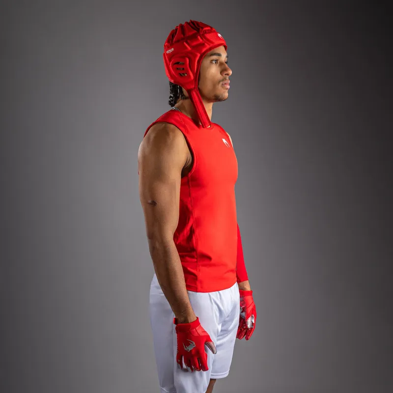 Venum Elite Personalized Football Sleeveless Compression Jersey - Red - Image 3