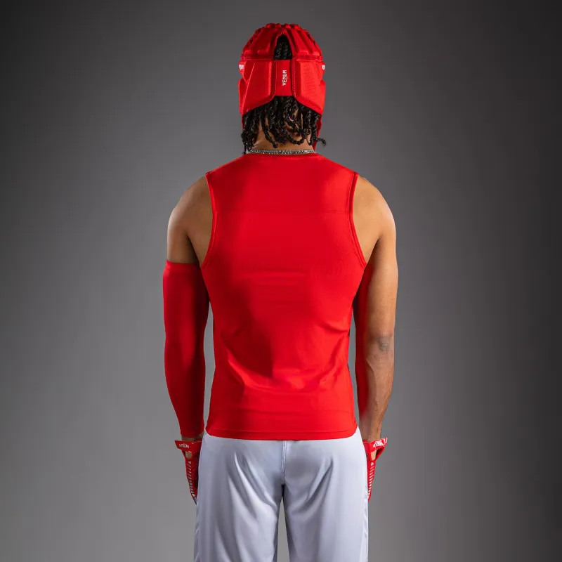 Venum Elite Personalized Football Sleeveless Compression Jersey - Red - Image 4