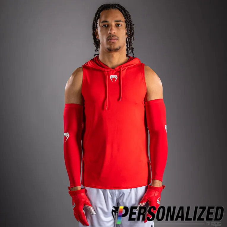 Venum Elite Personalized Sleeveless Dry-Tech Hoodie - Red