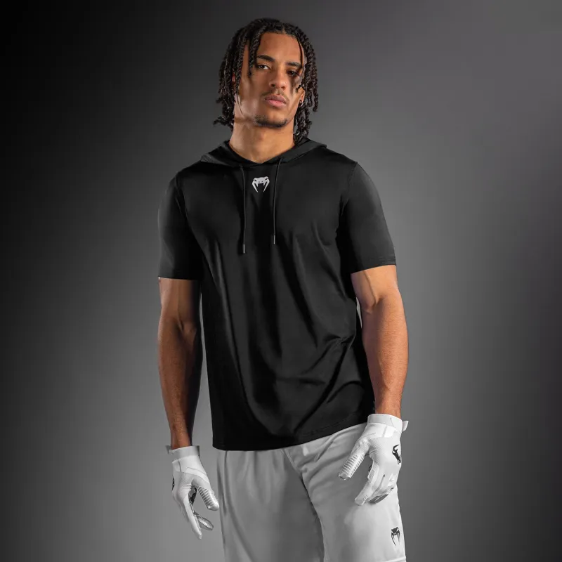 Venum Elite Short Sleeve Dry-Tech Hoodie - Black - Image 2