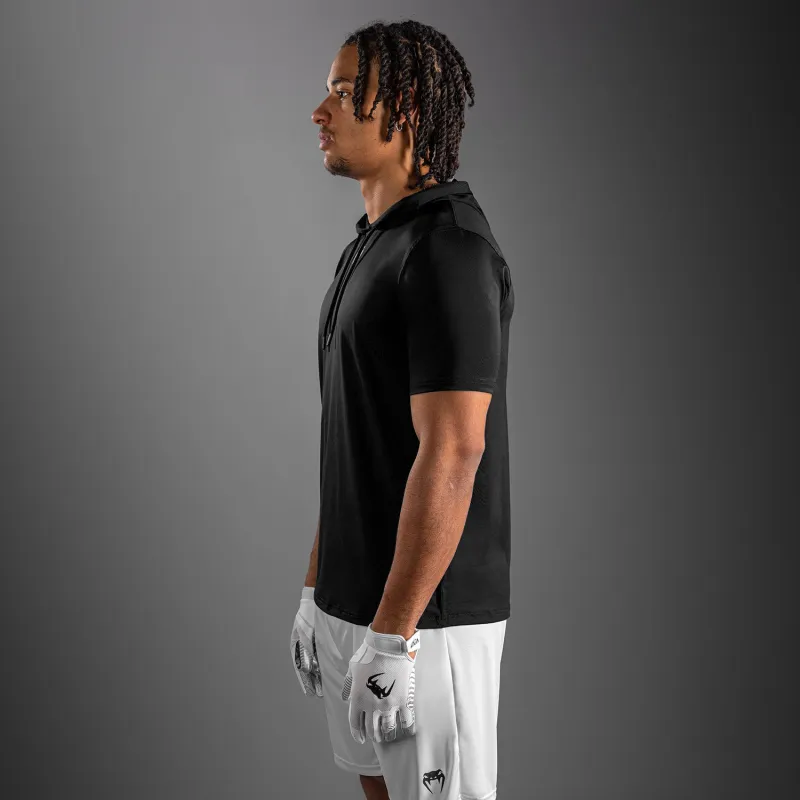 Venum Elite Short Sleeve Dry-Tech Hoodie - Black - Image 4