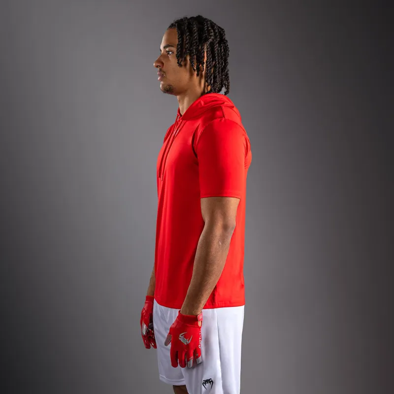 Venum Elite Short Sleeve Dry-Tech Hoodie - Red - Image 2
