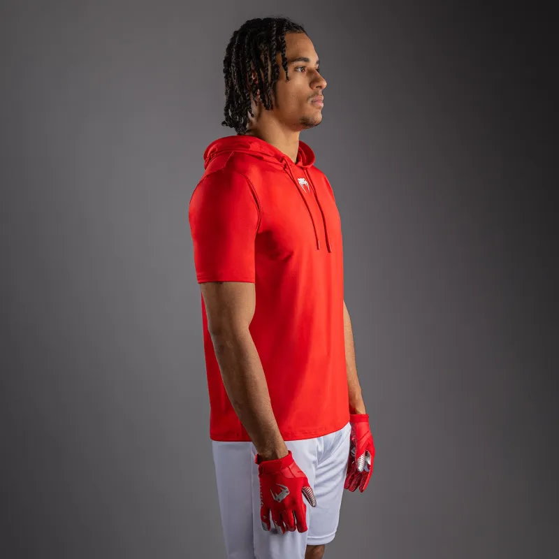Venum Elite Short Sleeve Dry-Tech Hoodie - Red - Image 3