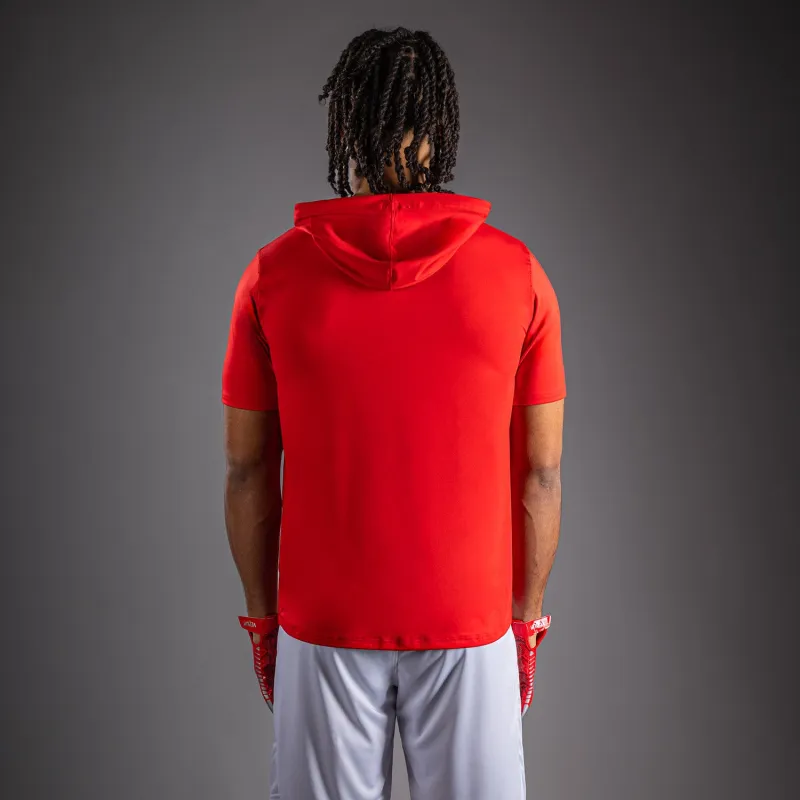 Venum Elite Short Sleeve Dry-Tech Hoodie - Red - Image 4