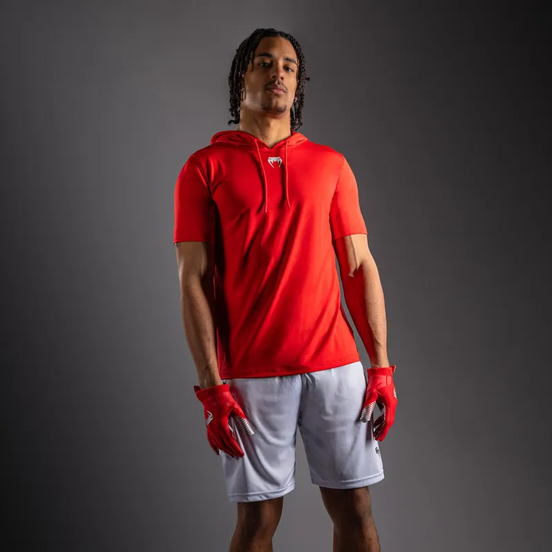Venum Elite Short Sleeve Dry-Tech Hoodie - Red - Image 5