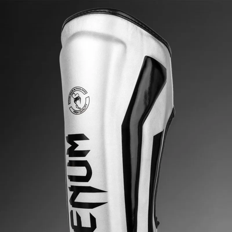 Venum Elite Standup Shinguards - Silver/Black - Image 3
