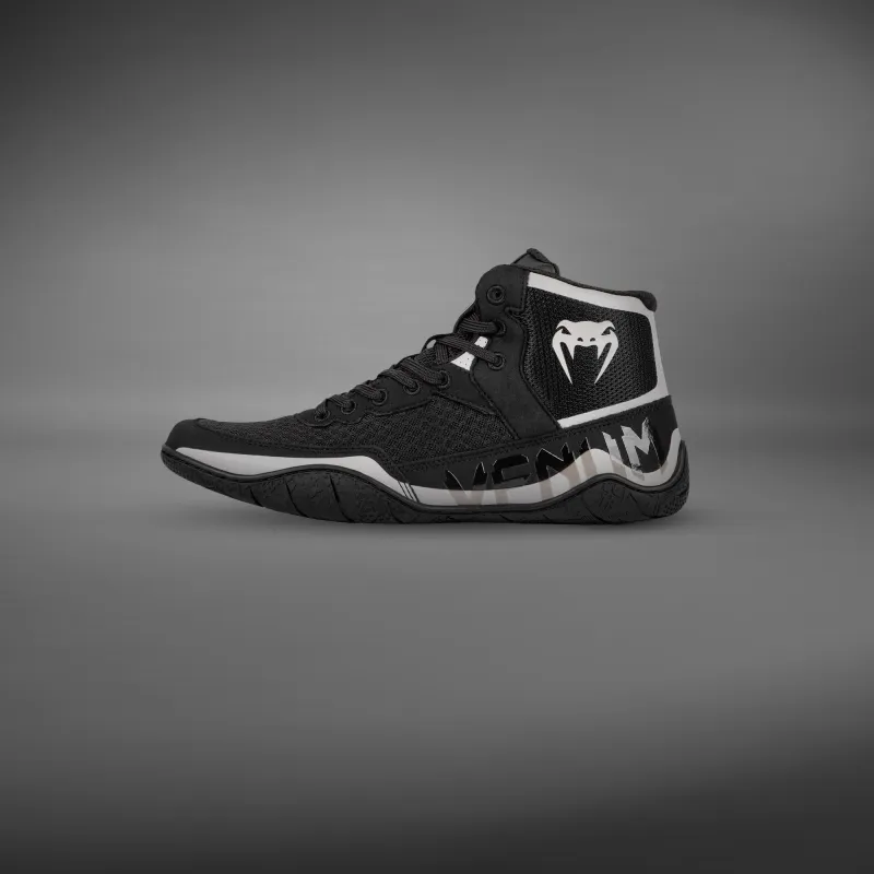Venum Elite Wrestling Shoes - Black/Sand - Image 3
