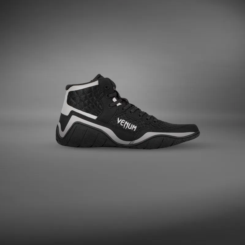 Venum Elite Wrestling Shoes - Black/Sand - Image 5