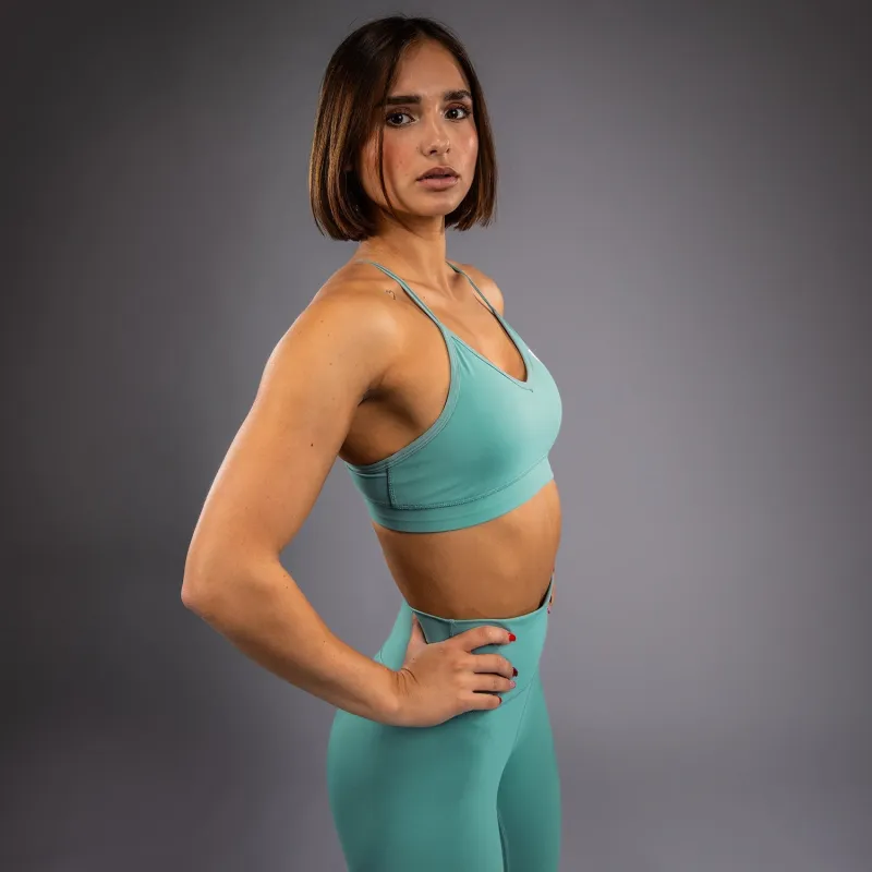 Venum Essential Women's Low Impact Sports Bra - Aqua Green - Image 5