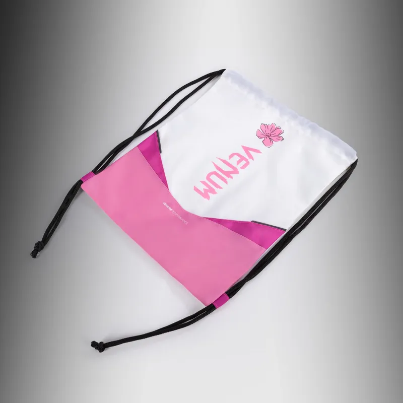 Venum Evo 2 Flower Drawstring Bag (10-15L) - White/ Candy Pink - Image 3