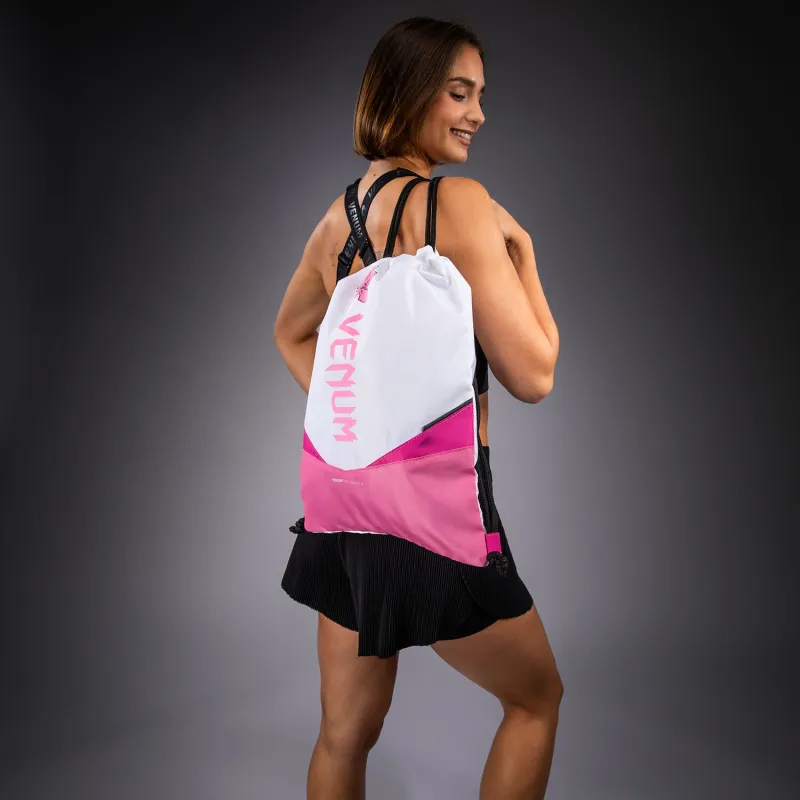 Venum Evo 2 Flower Drawstring Bag (10-15L) - White/ Candy Pink - Image 4