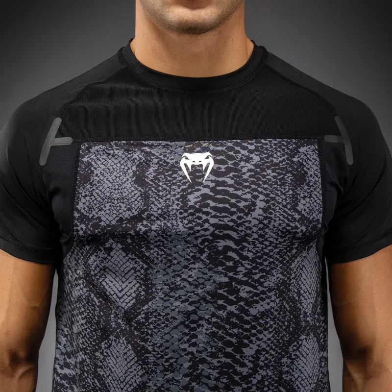 Venum G-Fit Scales Dry-Tech T-Shirt - Black/ Charcoal Grey - Image 4