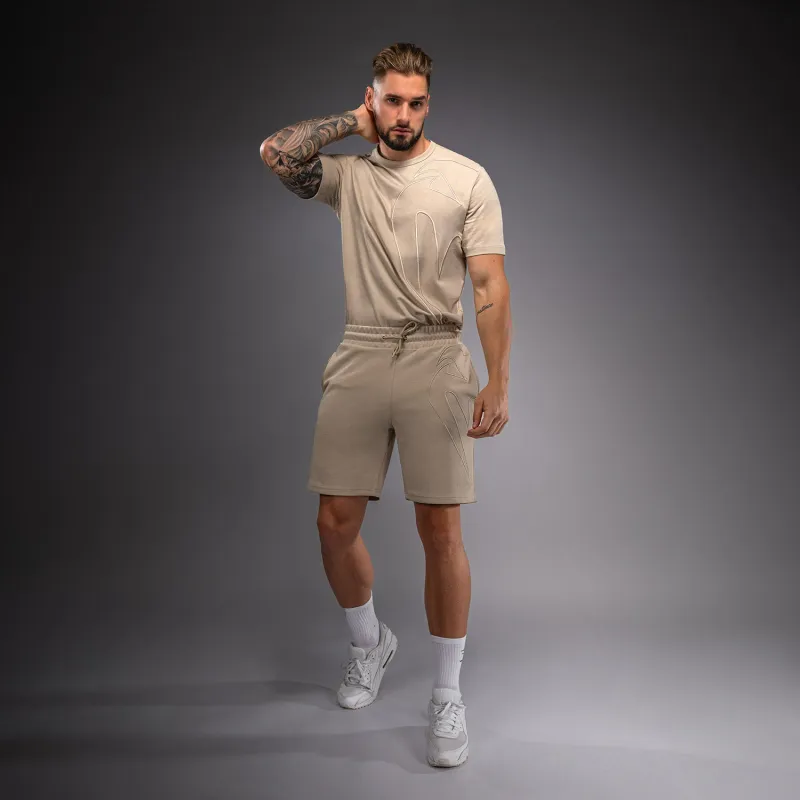 Venum Giant 3D Cotton Shorts - Beige - Image 2