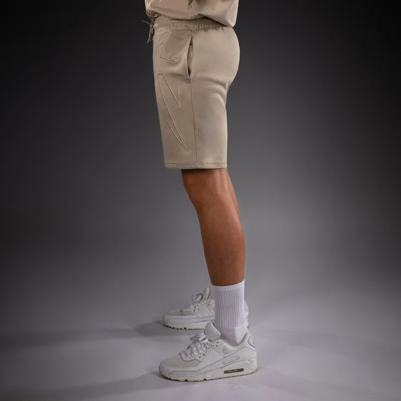 Venum Giant 3D Cotton Shorts - Beige - Image 3