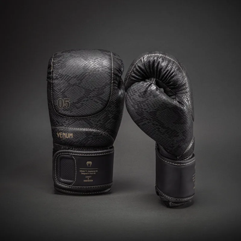 Venum Impact Evo Scales Boxing Gloves - Dark Grey