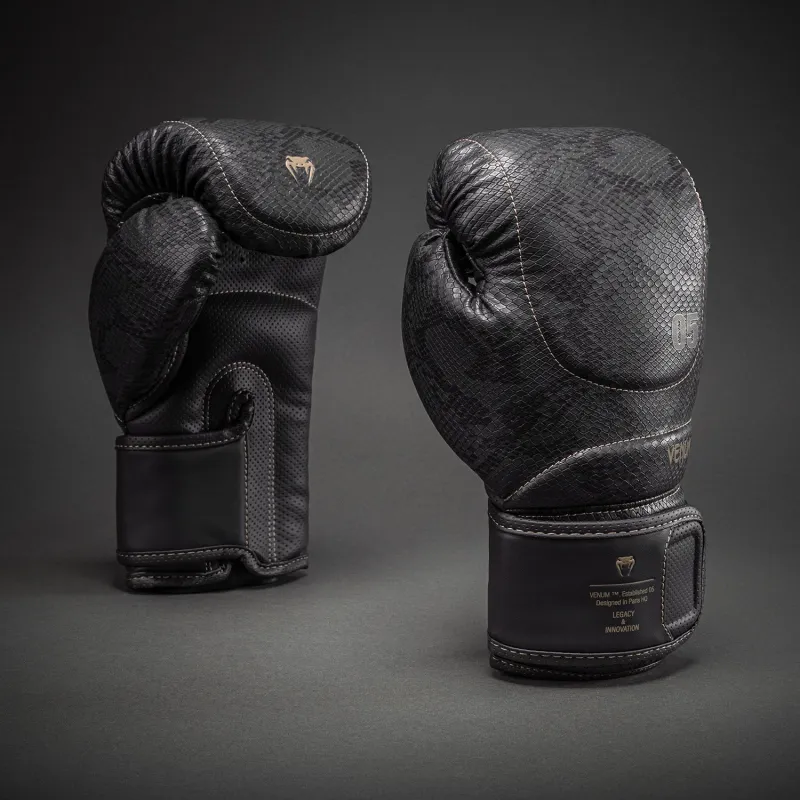 Venum Impact Evo Scales Boxing Gloves - Dark Grey - Image 2