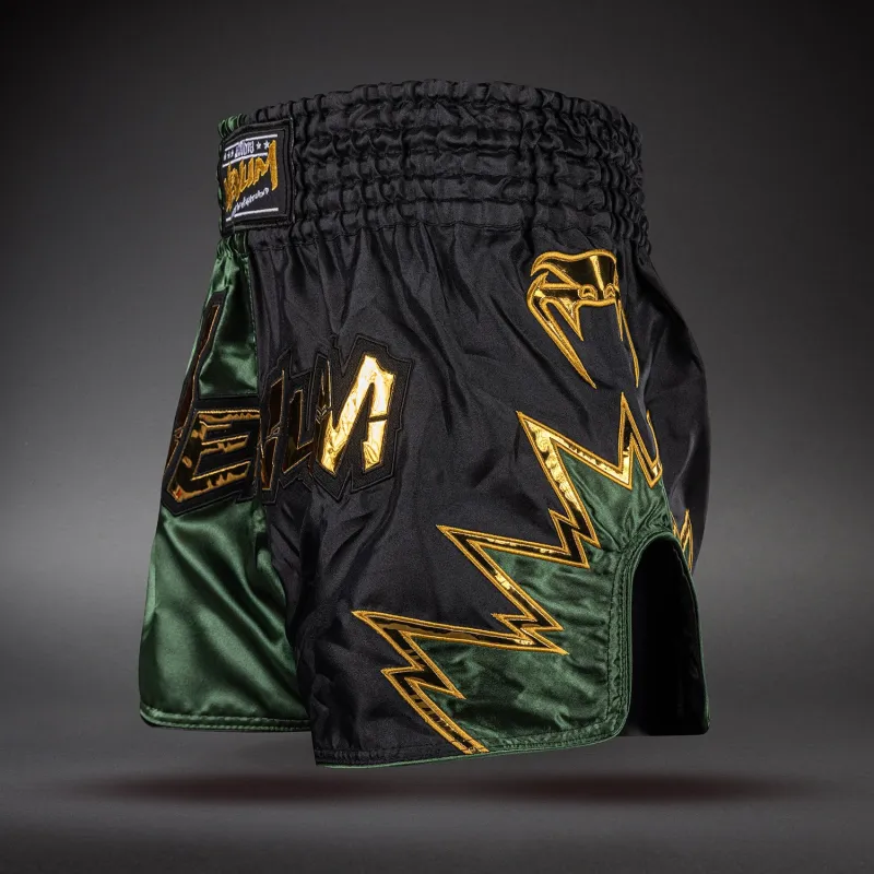 Venum Inferno 2.0 Muay Thai Shorts - Black/Khaki - Image 2
