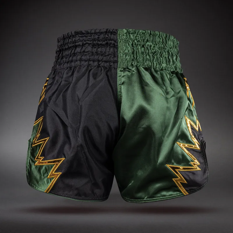 Venum Inferno 2.0 Muay Thai Shorts - Black/Khaki - Image 3