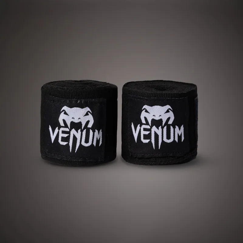 Venum Kontact Boxing Hand Wraps - Black - 2.5m (98 in) - Image 2