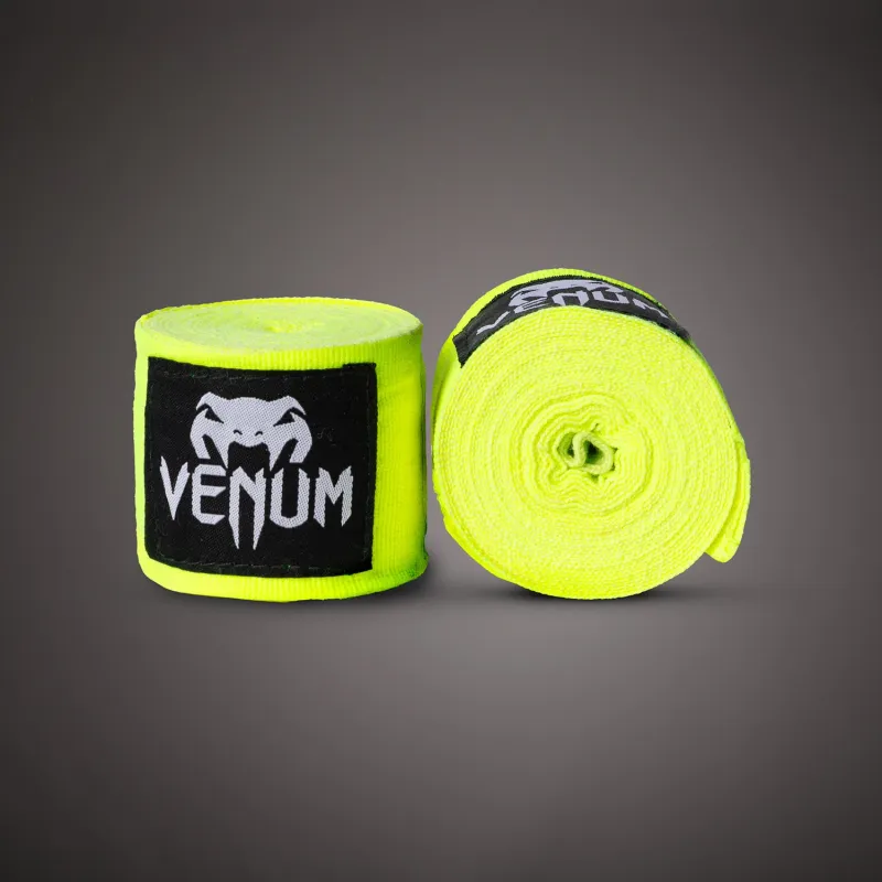 Venum Kontact Boxing Hand Wraps - Neon Yellow - 2.5m (98 in)