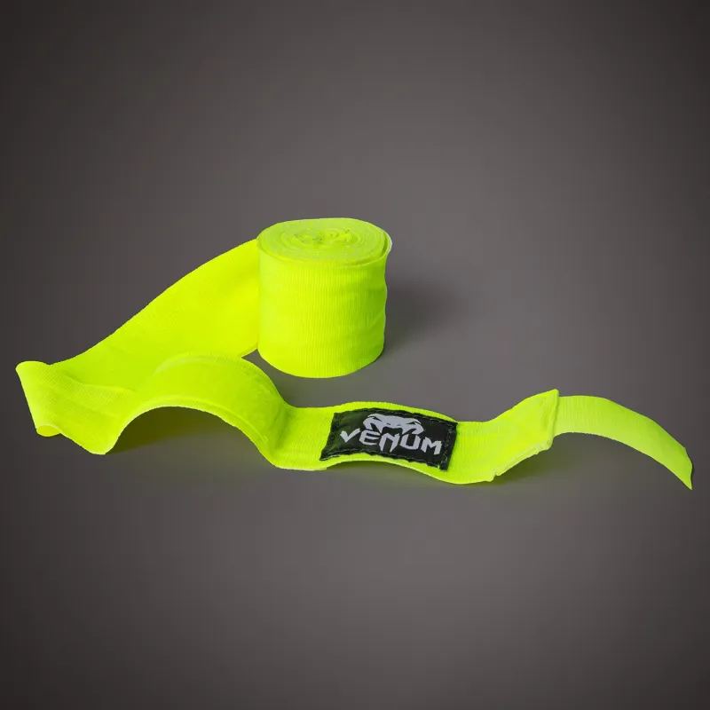 Venum Kontact Boxing Hand Wraps - Neon Yellow - 2.5m (98 in) - Image 3