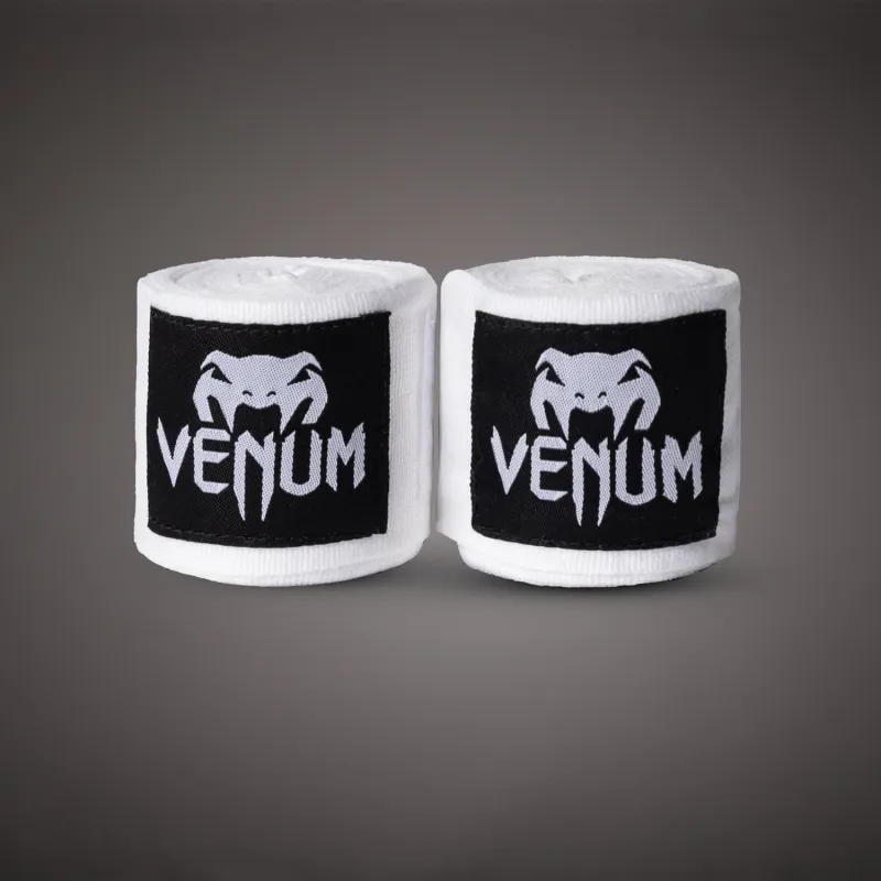 Venum Kontact Boxing Hand Wraps - White - 2.5m (98 in) - Image 2