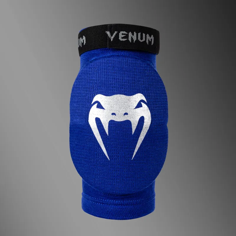 Venum Kontact Elbow Pads - Royal Blue/ Silver - Image 2