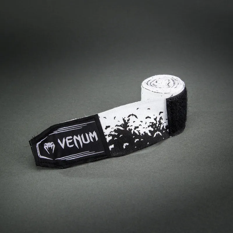 Venum Kontact Evo Bats Night Handwraps - Black/White - Image 3