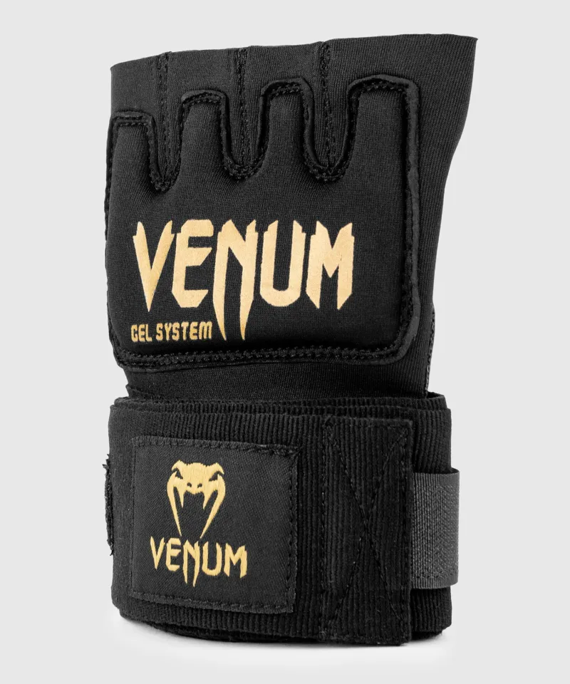 Venum Kontact Gel Glove Wraps - Black/Gold - Image 2
