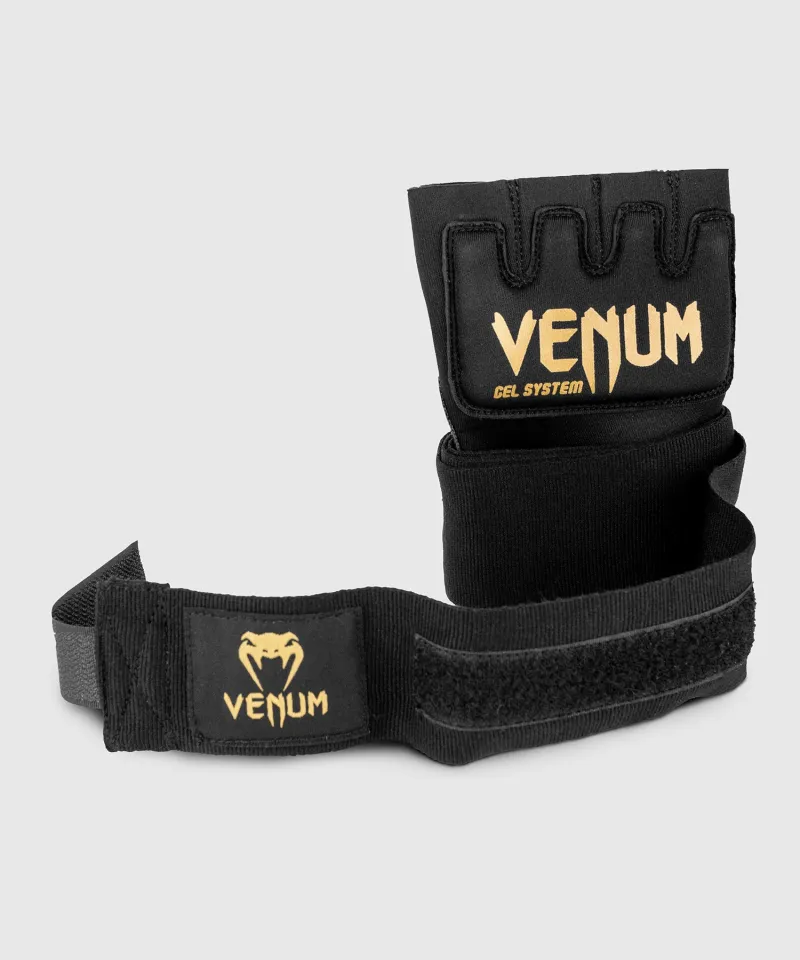 Venum Kontact Gel Glove Wraps - Black/Gold - Image 3
