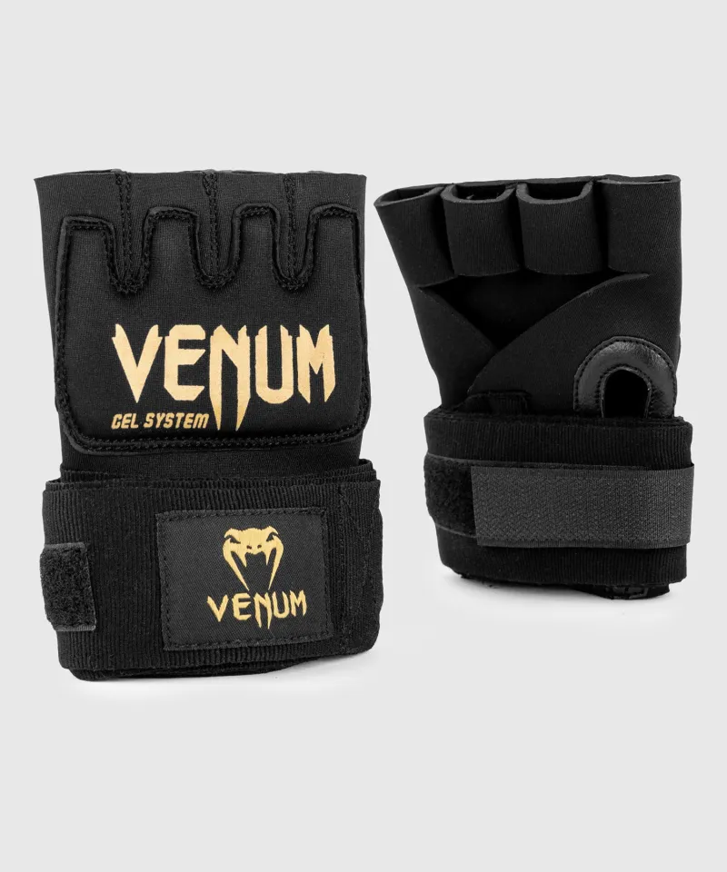 Venum Kontact Gel Glove Wraps - Black/Gold - Image 4
