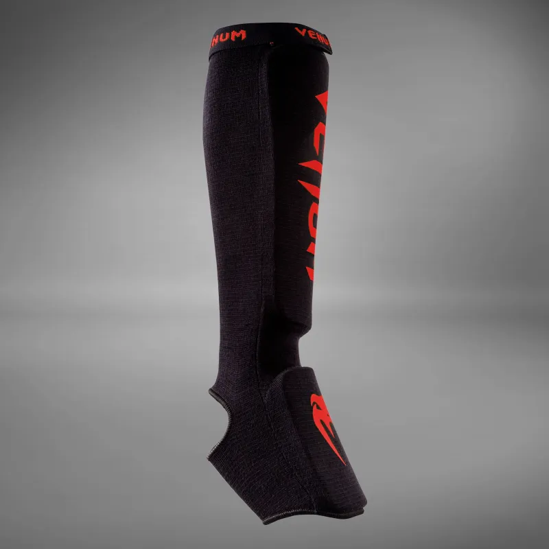 Venum Kontact Shin Guards - Black/Red - Image 3