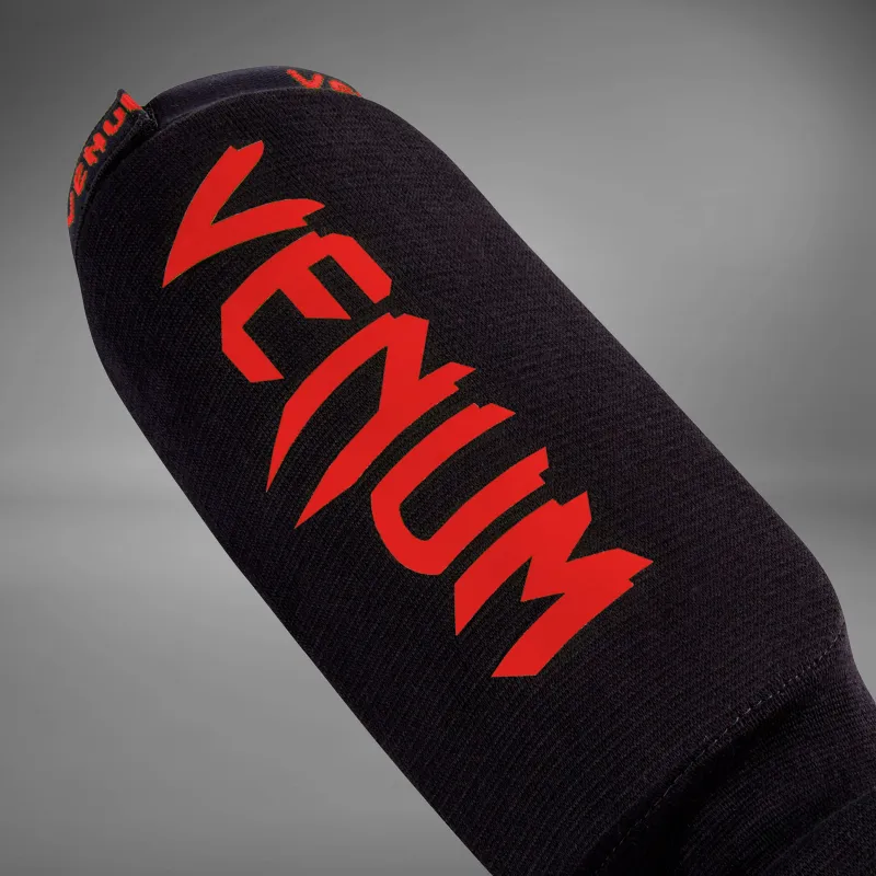 Venum Kontact Shin Guards - Black/Red - Image 4
